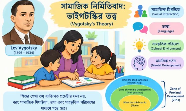 সামাজিক নির্মিতিবাদ: ভাইগটস্কির তত্ত্ব | Vygotsky's Theory | TET, CTET, Primary TET ও Upper Primary TET| Child Development And Pedagogy(CDP)