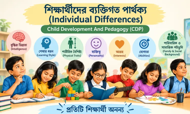 শিক্ষার্থীদের ব্যক্তিগত পার্থক্য (Individual Differences): বংশধারা, পরিবেশ ও শিক্ষাগত প্রভাব | TET, CTET, CDP