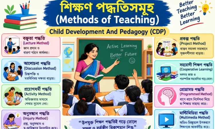শিক্ষণ পদ্ধতিসমূহ (Methods of Teaching) | Child Development and Pedagogy (CDP)