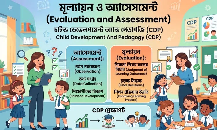 মূল্যায়ন ও অ্যাসেসমেন্ট (Evaluation and Assessment): Formative, Summative, CCE ও Diagnostic Test | TET CDP