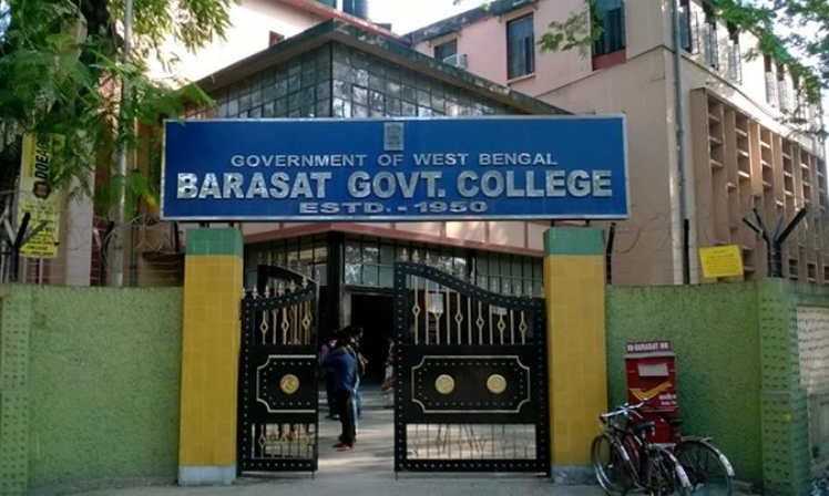 How much percentage is required for Barasat Government college?

